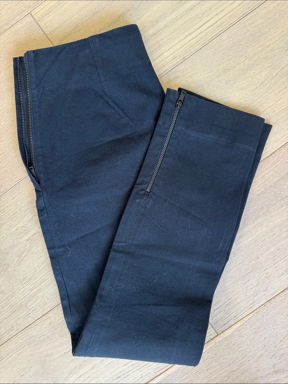 COS Black Zip Ankle Pants